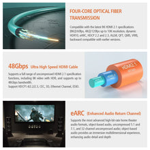 Load image into Gallery viewer, 25 Ft 8K Fiber Optic HDMI Cable - 48Gbps with Dynamic HDR for Ultimate Viewin...