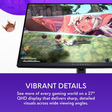 Load image into Gallery viewer, 27-Inch Alienware QHD Gaming Display – 180Hz, ComfortView, Customizable Design