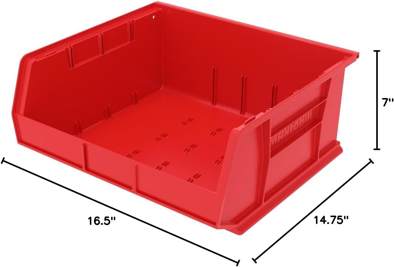 Durable and Customizable AkroBins - 75 lbs Plastic Storage Bins, Easy Retrieval
