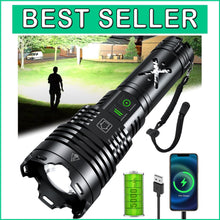 Load image into Gallery viewer, Tactical LED Flashlight 5200 Lumens - Multi-Mode Brightness &amp; Water Resistant