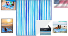Load image into Gallery viewer, Compact and Lightweight Microfiber Beach Towel 72x72 – Ideal for Family Trips