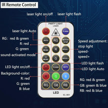 Load image into Gallery viewer, DJ Disco Lights with Remote Control - Sound Activated Laser Projector