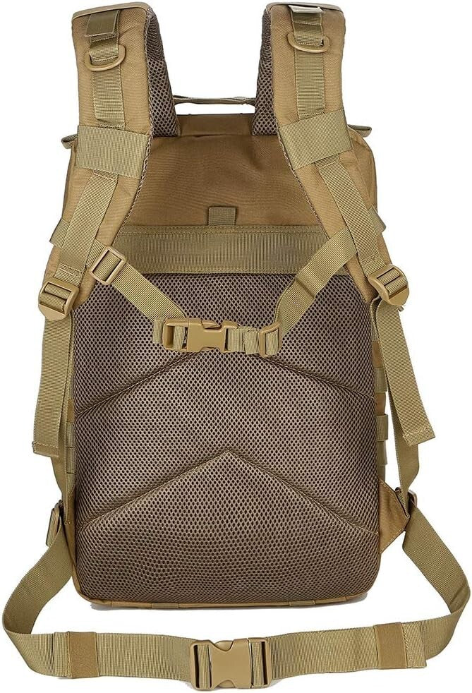 45L Military Tactical Backpack with MOLLE System for Hiking & Outdoor Adventures