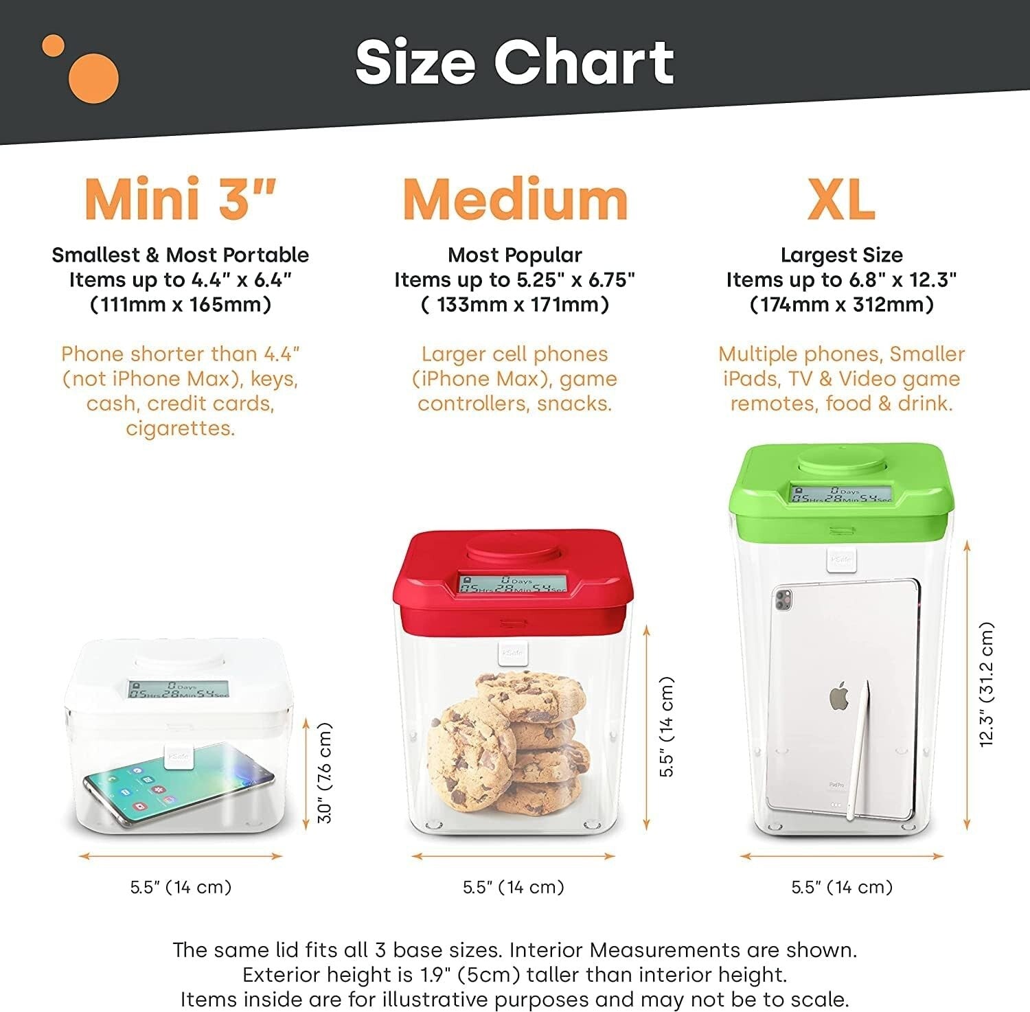 Portable Mini Time-Locking Container for Reinforcing Positive Habits - 3" High