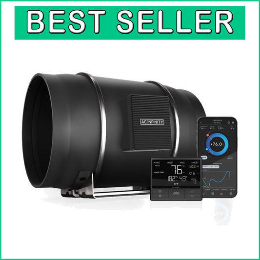 CLOUDLINE PRO T12 - 12" Quiet Inline Duct Fan with WiFi & Temp Control