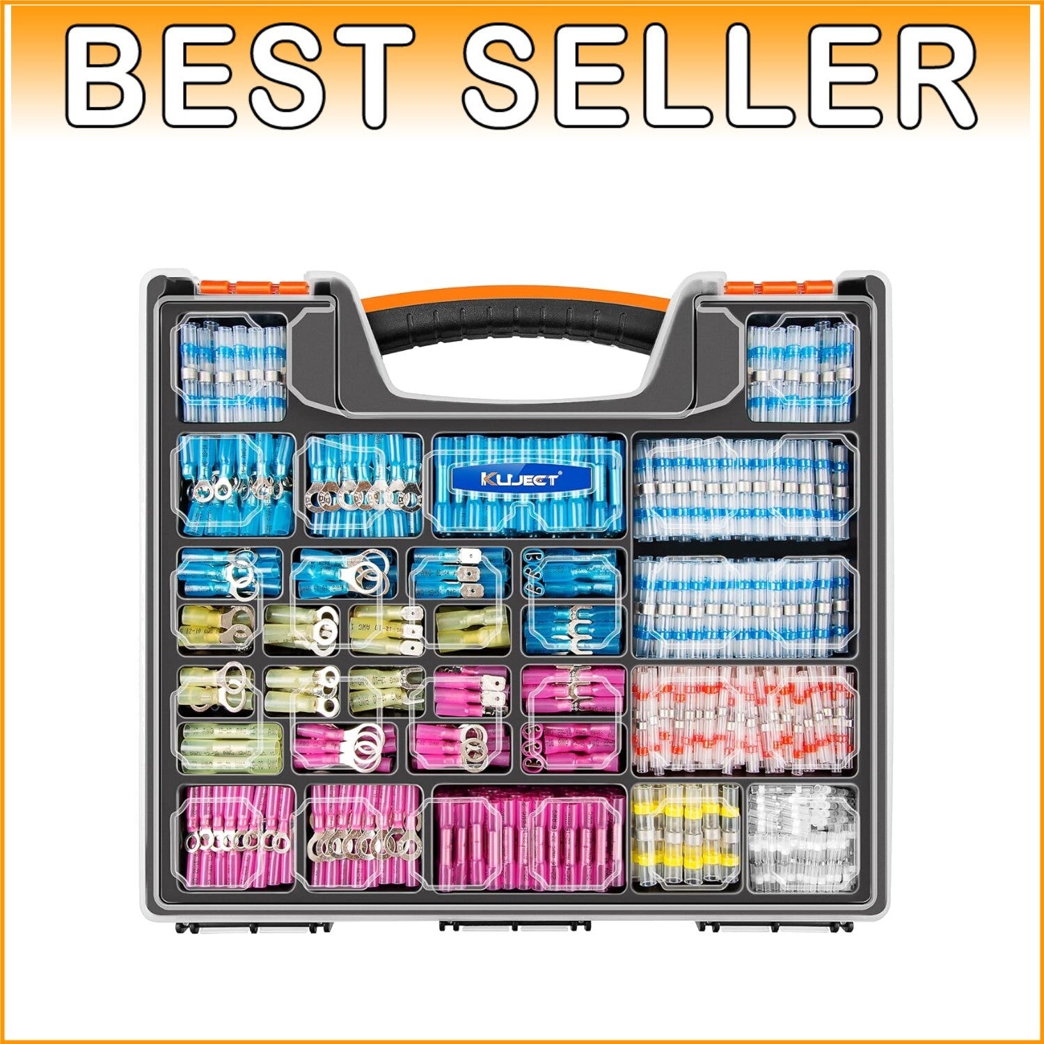 1200PCS Waterproof Heat Shrink Wire Connectors Kit for Marine & Automotive Use