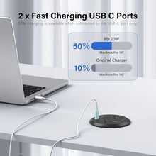 Load image into Gallery viewer, Versatile Desktop Power Station - 40W Charging Solution with Flush-Mount Design