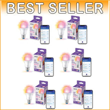 Load image into Gallery viewer, Energy Efficient 60W A19 LED Smart Bulbs - 6 Pack with Matter Compatibility