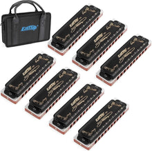 Load image into Gallery viewer, Versatile 7-Key Harmonica Set with Custom Case - Perfect for Any Skill Level