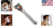 Load image into Gallery viewer, Stylish Flex Ball Razor with 5 Blades &amp; Knurled Handle for Effortless Shaving