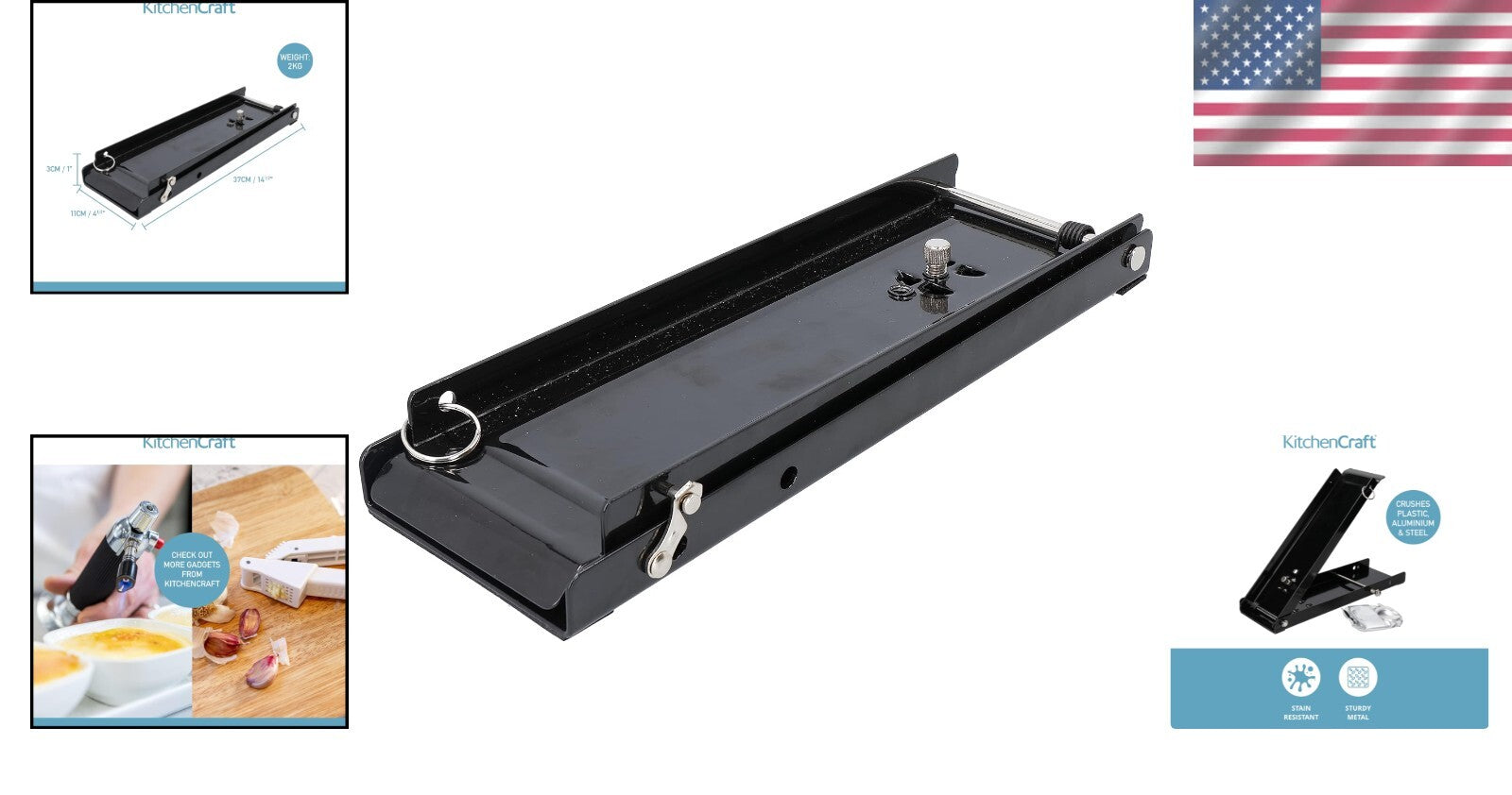 Alloy Steel Foot-Operated Can Crusher - Crush & Compact Recycling Effortlessly