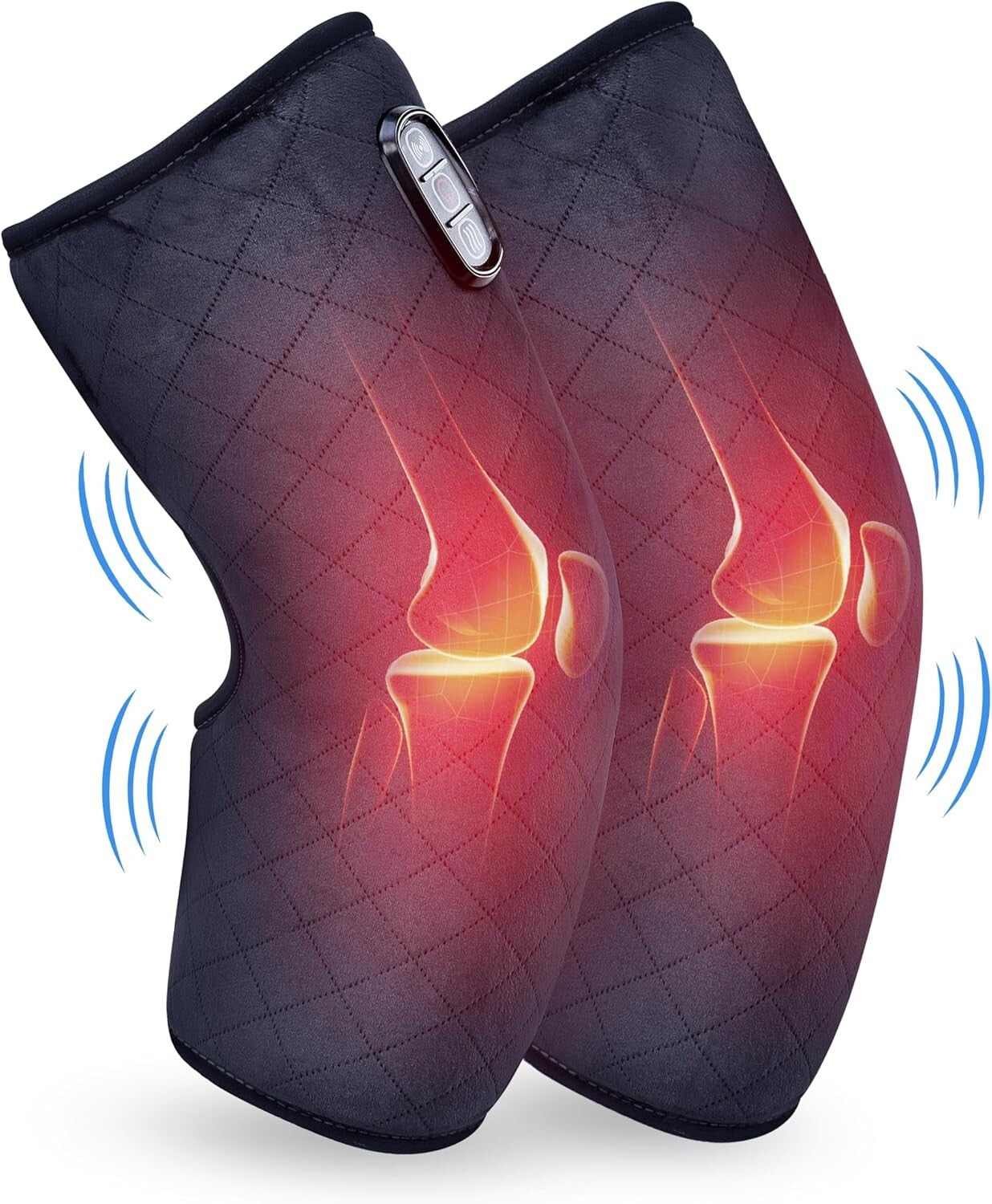 Adjustable Knee Heating Pad with Massage and Vibration - Safe & Effective Relief
