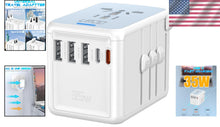 Load image into Gallery viewer, Multi-Device PD 35W Travel Adapter - Safe &amp; Efficient International Charging