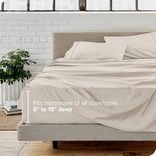Load image into Gallery viewer, All-Season Luxury King Sheet Set - Lightweight Microfiber with Deep Pockets