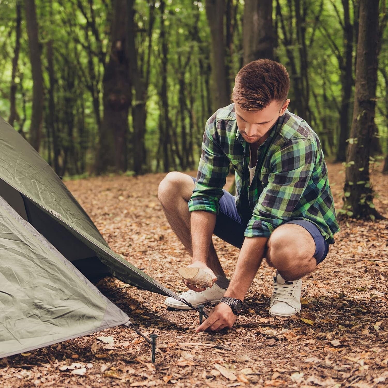 Effortless Garden Organization - 200 Pack Weather-Resistant 8" Ground Stakes