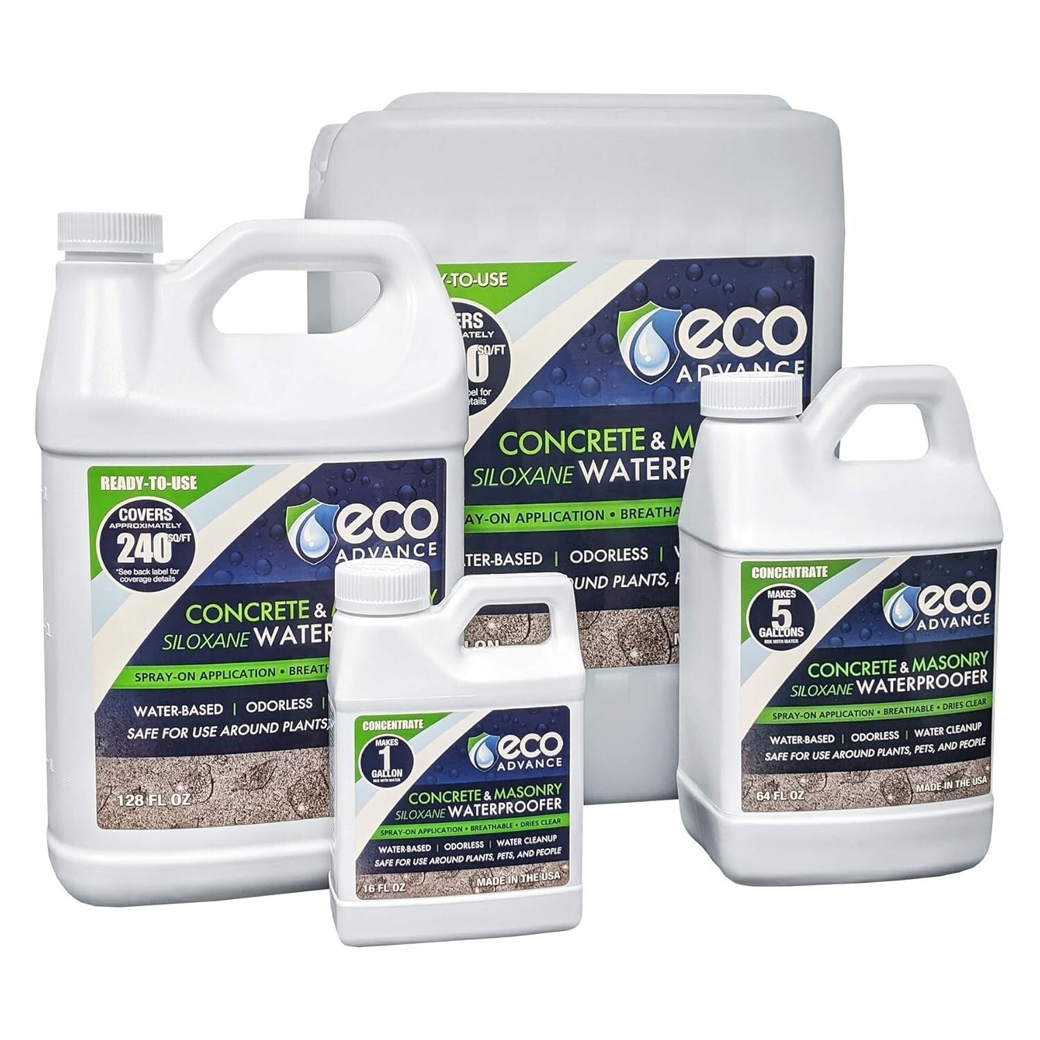 Odorless Siloxane Waterproofer - 5 Gallon Eco-Friendly Solution for Surfaces