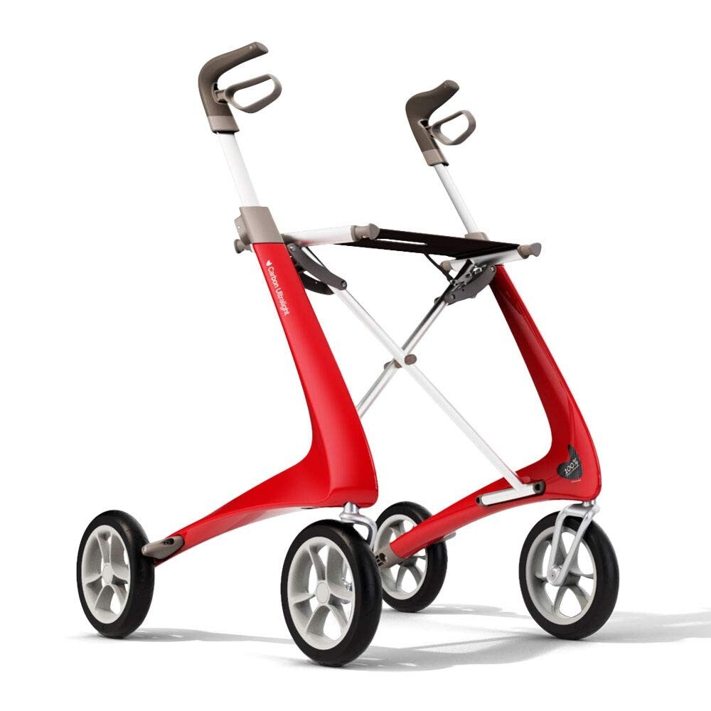 World's Lightest Carbon Fiber Rollator Walker - Easy Transport & Awarded Style