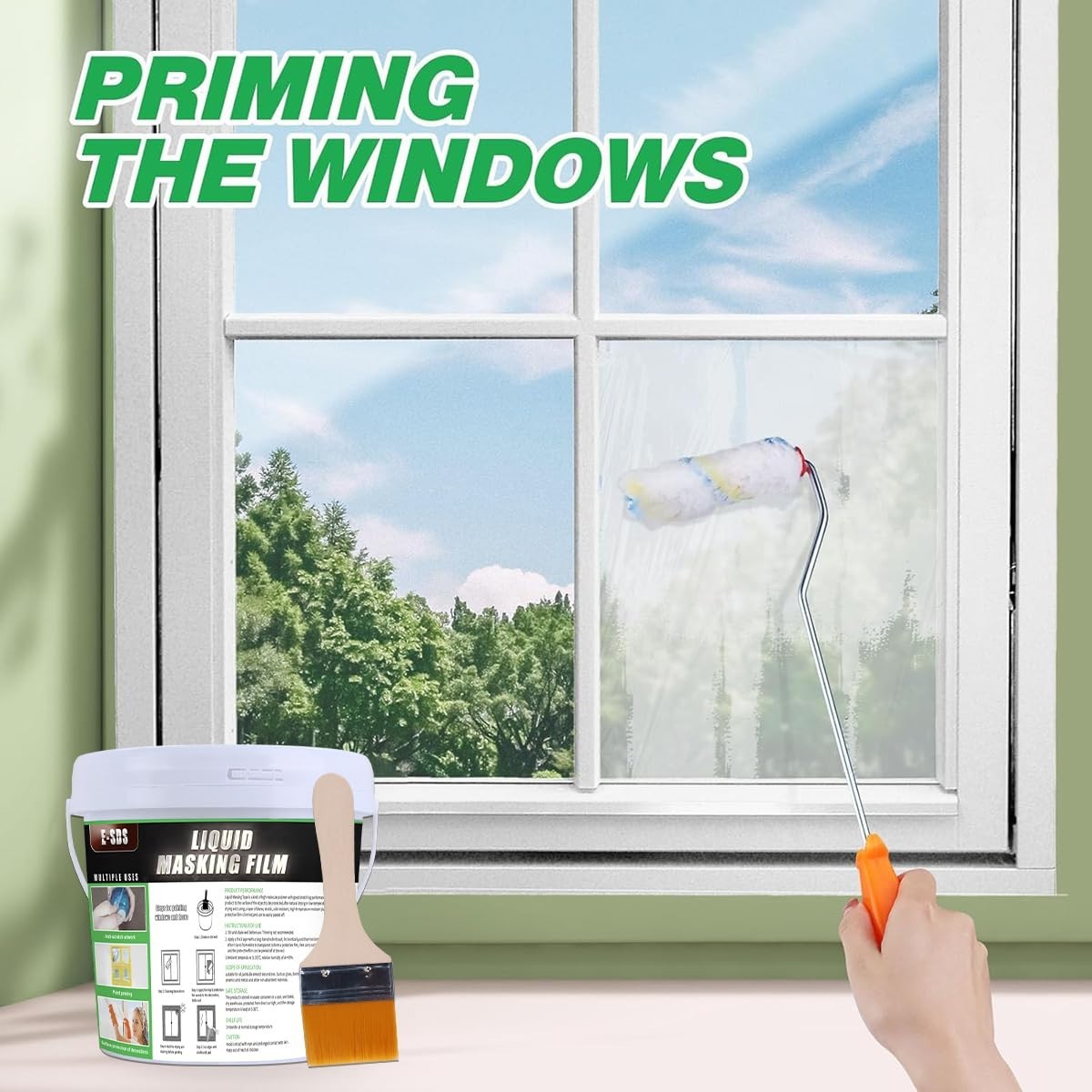 95.98 fl. oz Resin Masking Liquid Tape - Perfect for Window and Glass Painting