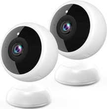 Load image into Gallery viewer, 2-Pack 2K Wireless Security Cameras with AI Motion Detection &amp; Night Vision