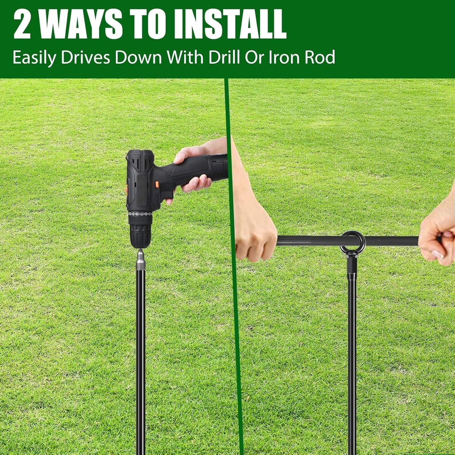 12 Heavy-Duty 18-Inch Ground Anchor Kit for Securing Outdoor Structures