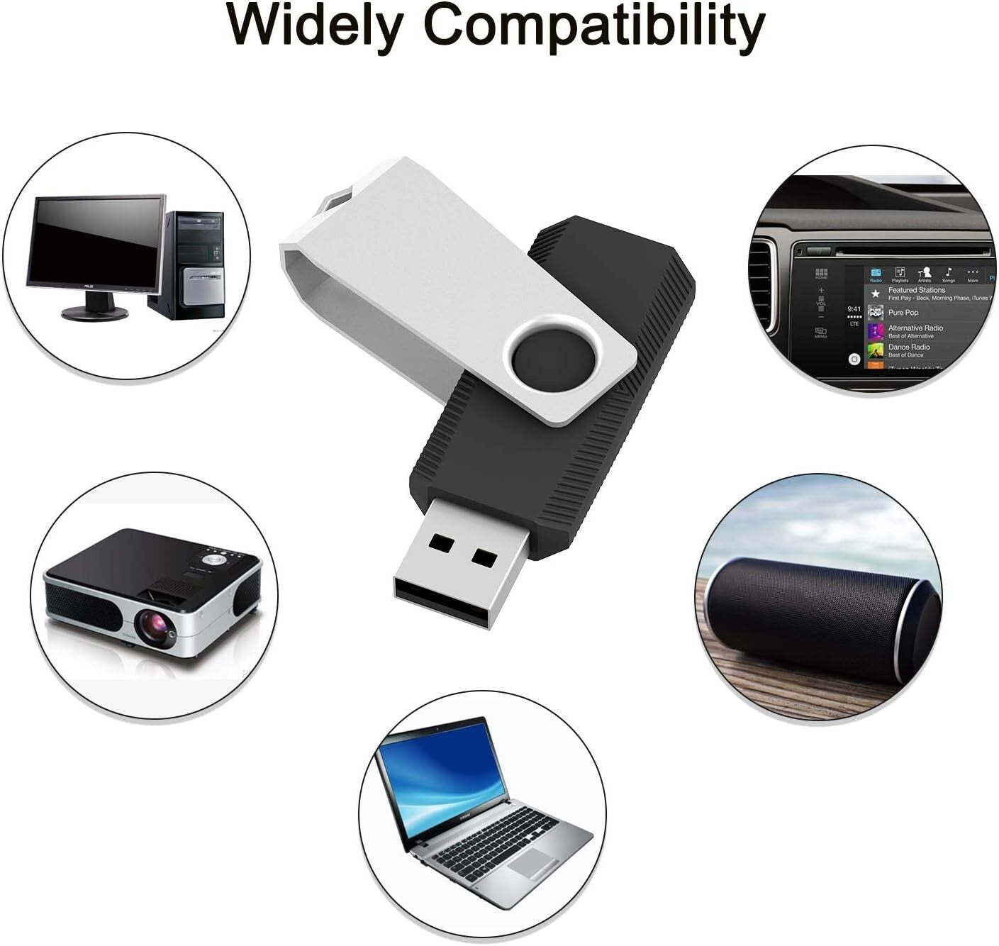 Versatile USB Flash Drive 1GB - 20 Pack with Nand Memory & Compatibility