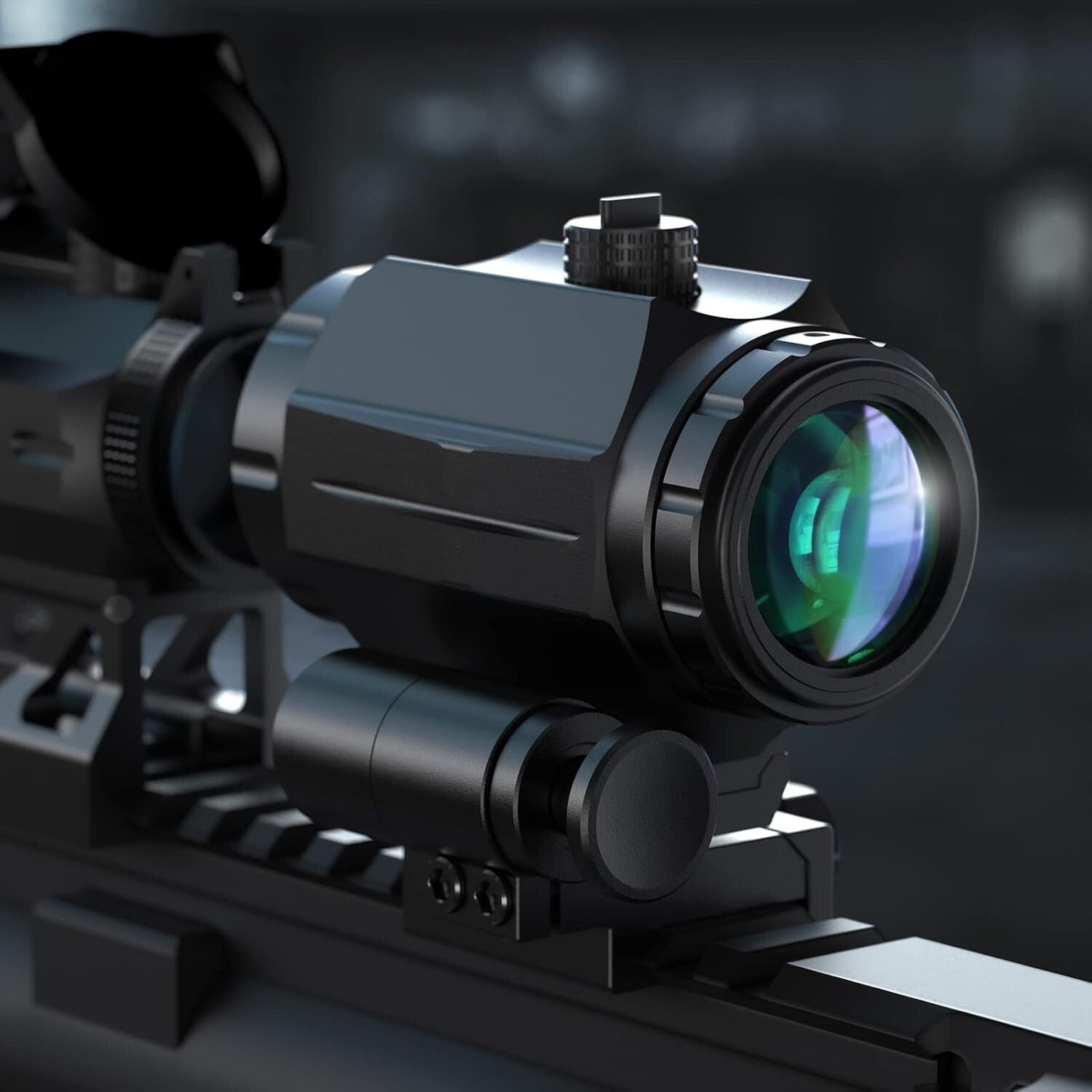 Adjustable 3X Magnifier with Flip to Side Mount for Ultimate Shooting Control