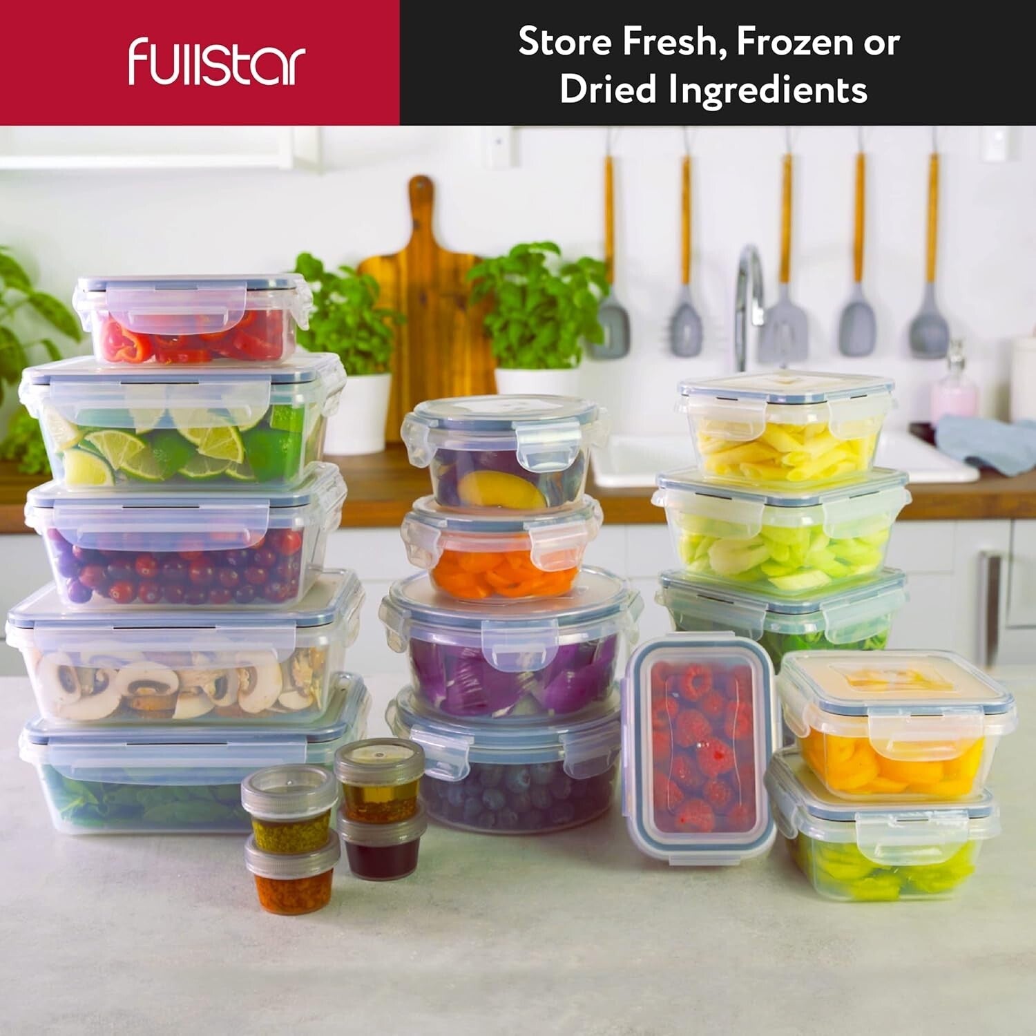 50-Piece BPA-Free Meal Prep Containers Set - Airtight, Leakproof, Stackable