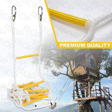 Load image into Gallery viewer, Compact Weather Resistant 8ft Rope Ladder - Ideal for Emergencies &amp; Tree Houses