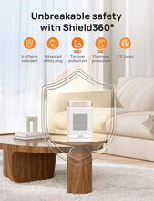 Load image into Gallery viewer, Oscillating Electric Heater with Digital Thermostat - Safe &amp; Portable 1500W