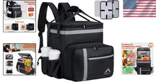 Load image into Gallery viewer, Large Capacity Pizza Delivery Bag - Insulated &amp; Leak-Proof with Comfort Straps