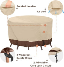 Load image into Gallery viewer, Durable and Stylish Round Patio Covers - Waterproof &amp; UV Resistant, Fits 84" DIA
