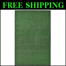 Load image into Gallery viewer, Versatile Green Rectangular Area Rug 6' x 9' for Indoor &amp; Outdoor Spaces