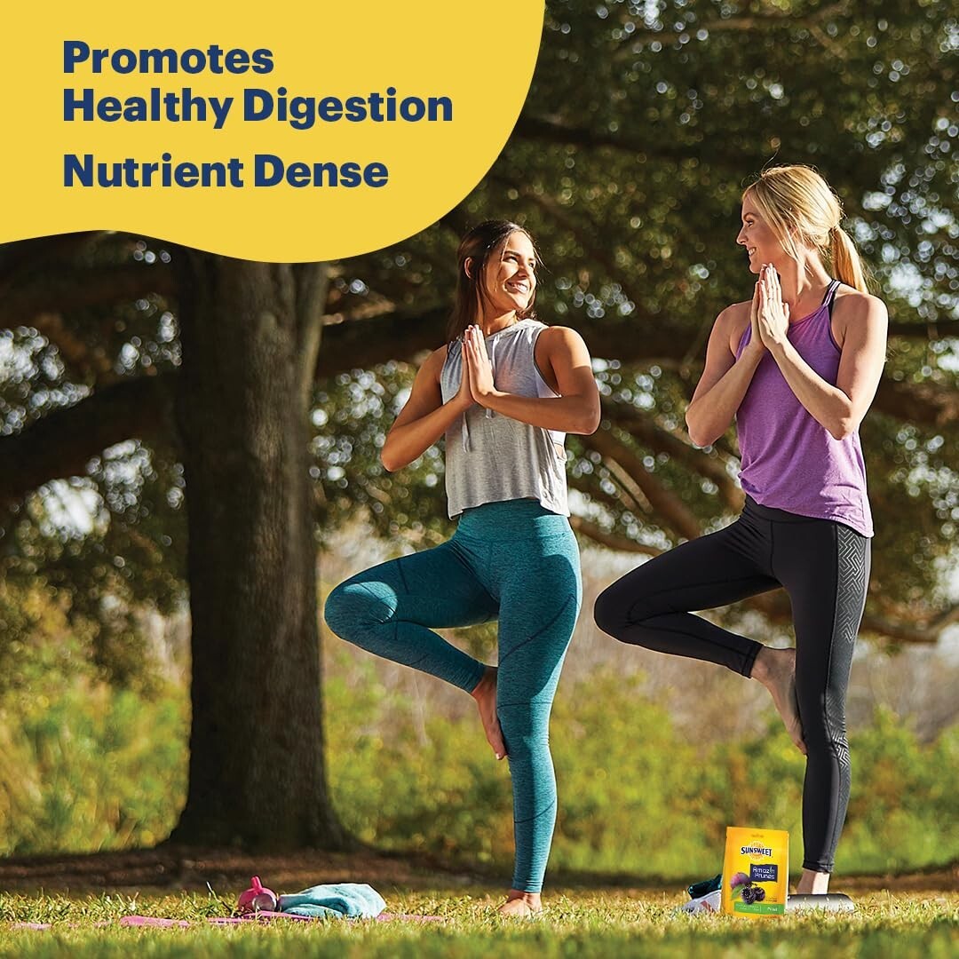 Fiber-Packed Amazin' Dried Pitted Prunes - Perfect Snack & Meal Enhance, Vegan