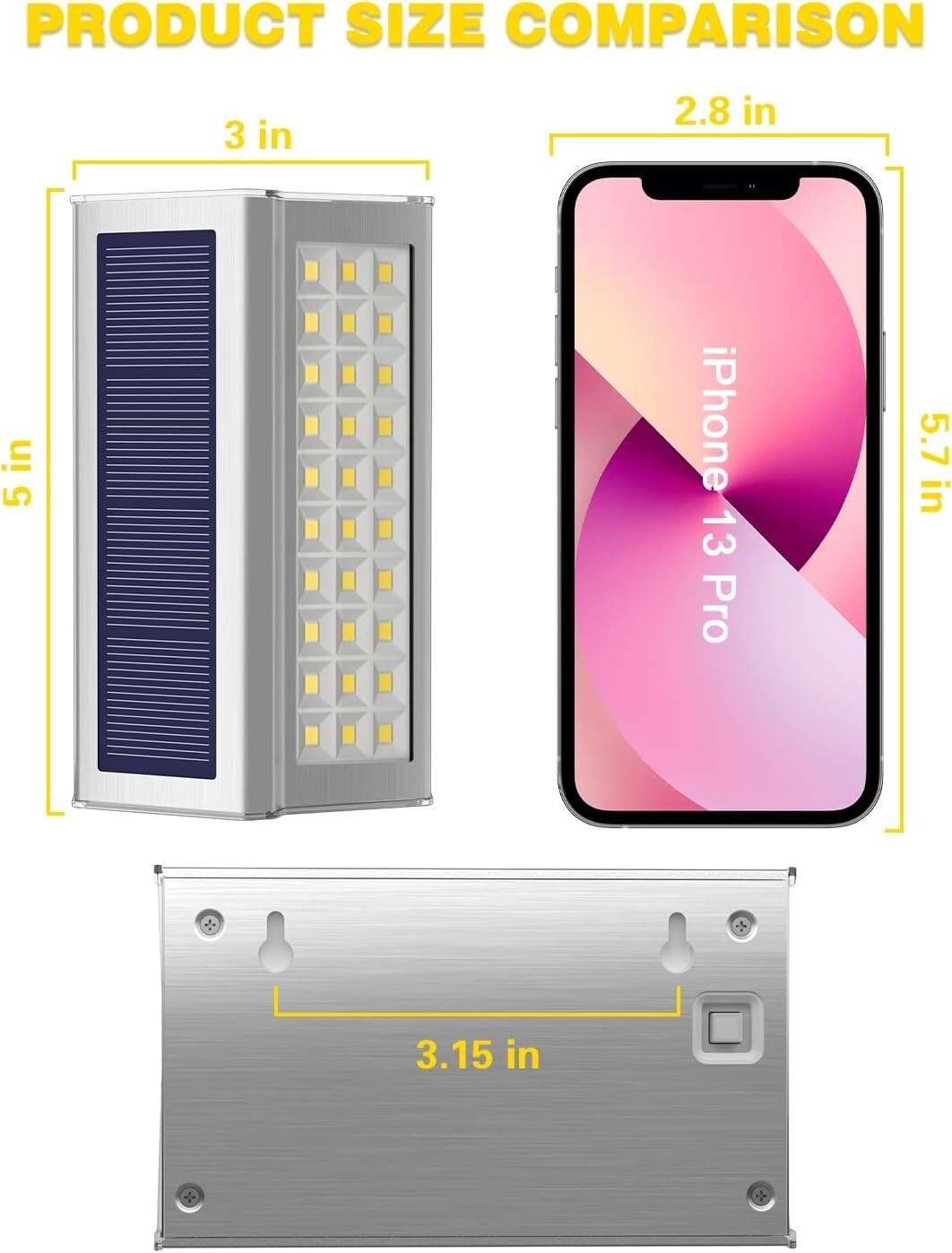 Energy-Saving Outdoor Solar Lights - Waterproof Stainless Steel Lighting Kit