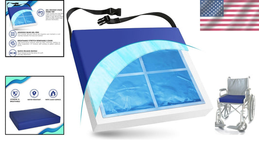 Herbalist’s Choice: 16” Quad Chamber Gel Cushion - For Optimal Cooling & Comfort