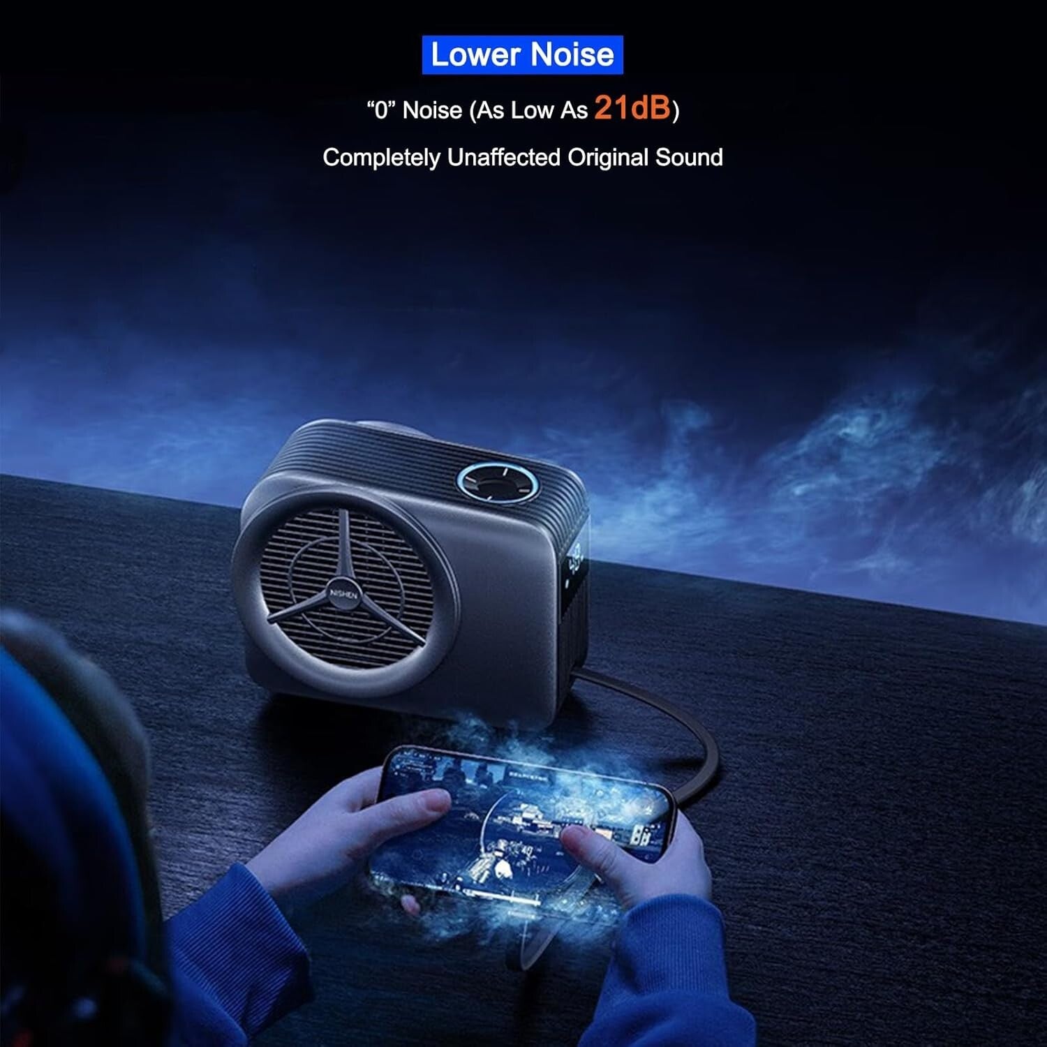 Ultra-Fast 48W Phone Cooler for Gaming & Streaming - Magnetic Liquid Cooling