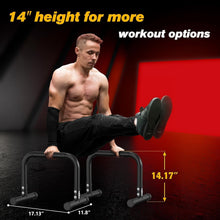 Load image into Gallery viewer, Heavy-Duty Dip Station: Max 660LBS Capacity Push-Up Bars, Home Fitness Solution