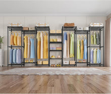 Load image into Gallery viewer, Freestanding Carbon Steel Wardrobe Rack - 790lbs Load Capacity, Modern Style