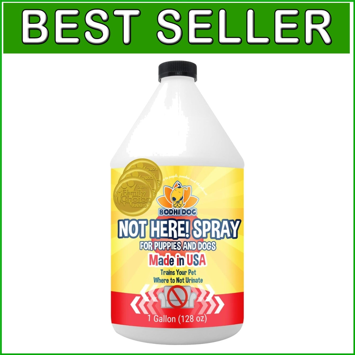 Housebreaking Made Easy - Not Here! 128oz Spray for Pet Training & Behavior