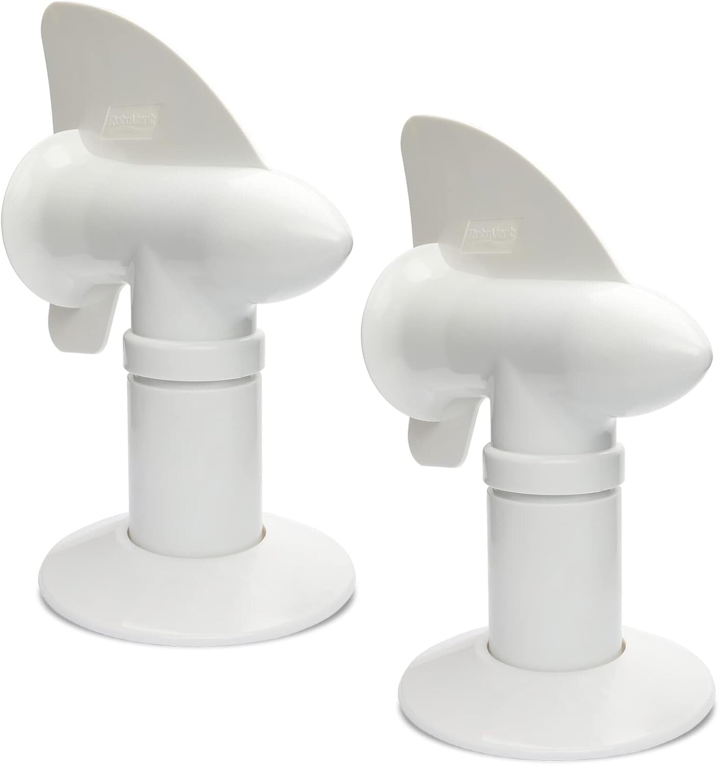 Bladeless 360° RV Sewer Vent - Odor Control with Easy Installation, White