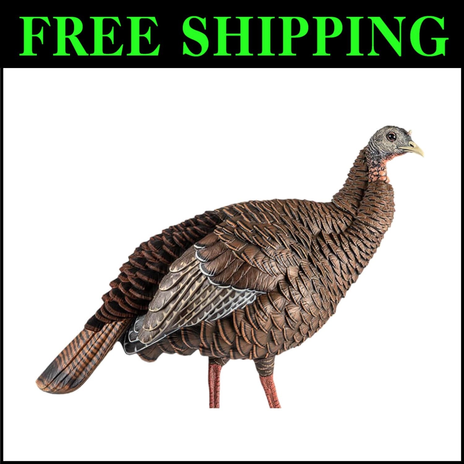 Authentic HDR Hen Turkey Decoy - Detailed, Durable & Portable for Hunters