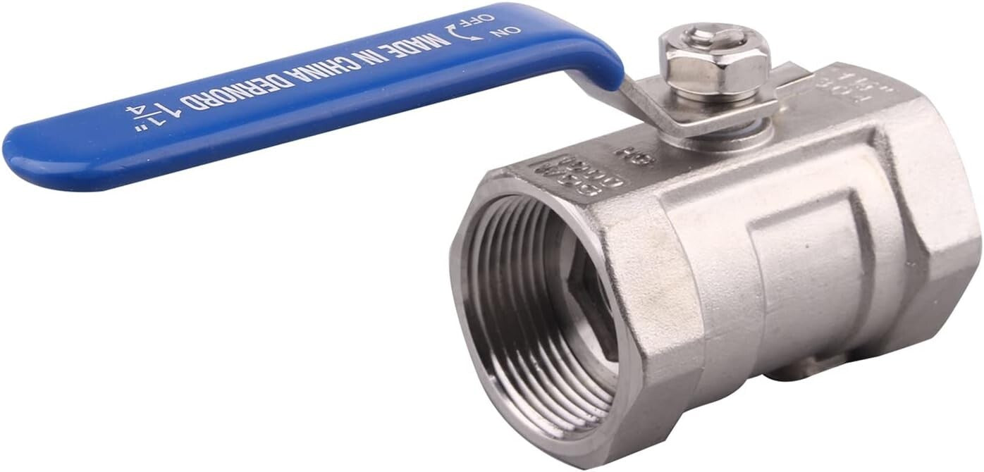High Pressure 1.25 Inch NPT Stainless Steel Ball Valves - Durable & Leak-Proof