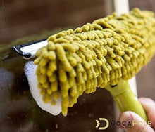 Load image into Gallery viewer, High Reach Extendable Pole 5-12 Ft with Window Squeegee &amp; Chenille Scrubber