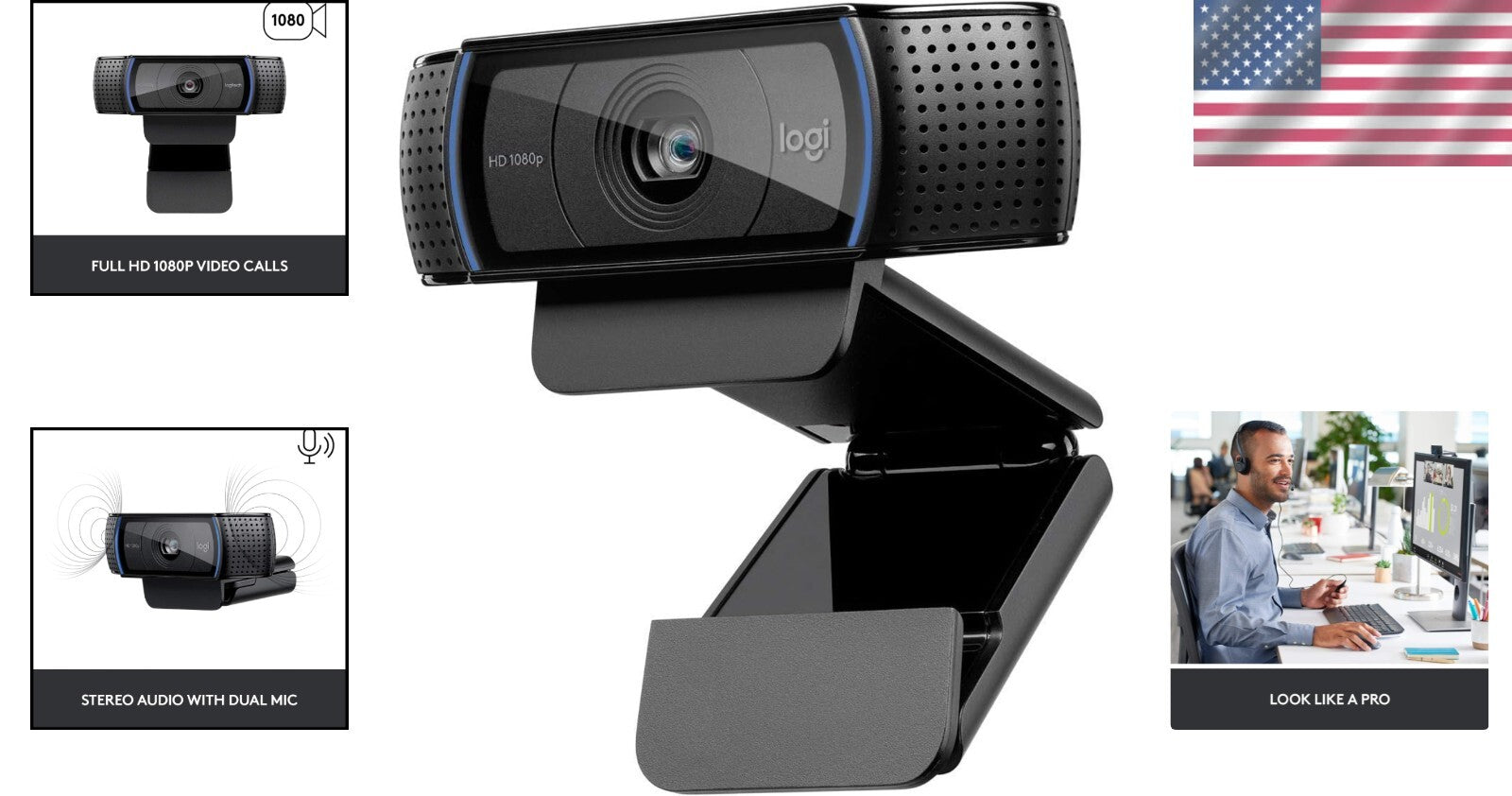 C920x Full HD Webcam | Perfect for Streaming, Video Calls & Content Creation