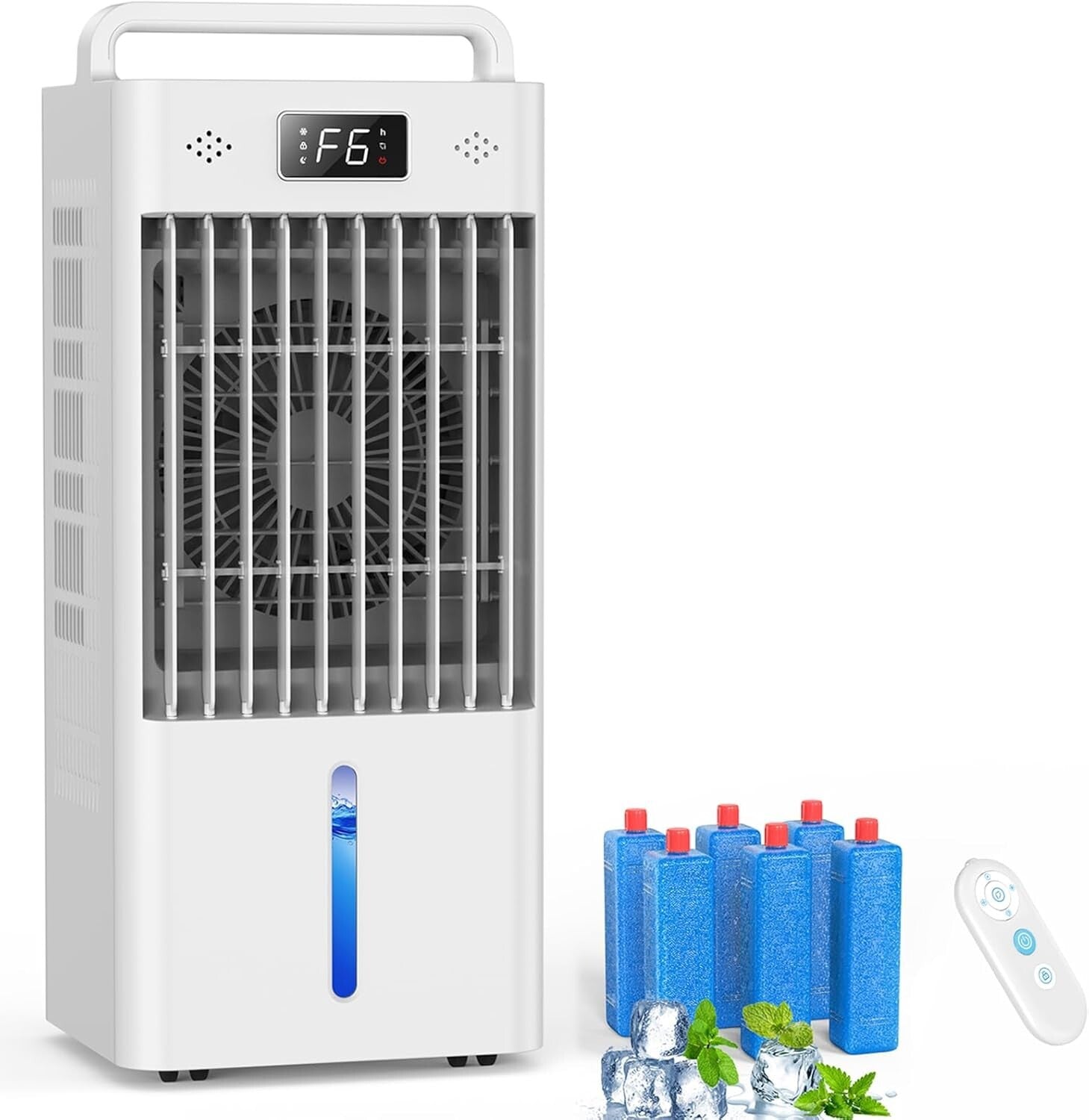 6-Speed Portable Evaporative Air Conditioner with 20H Cooling & Remote Control