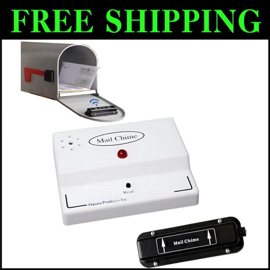 Instant Mail Notification System with Red LED Alarm – Easy to Install & Wireless