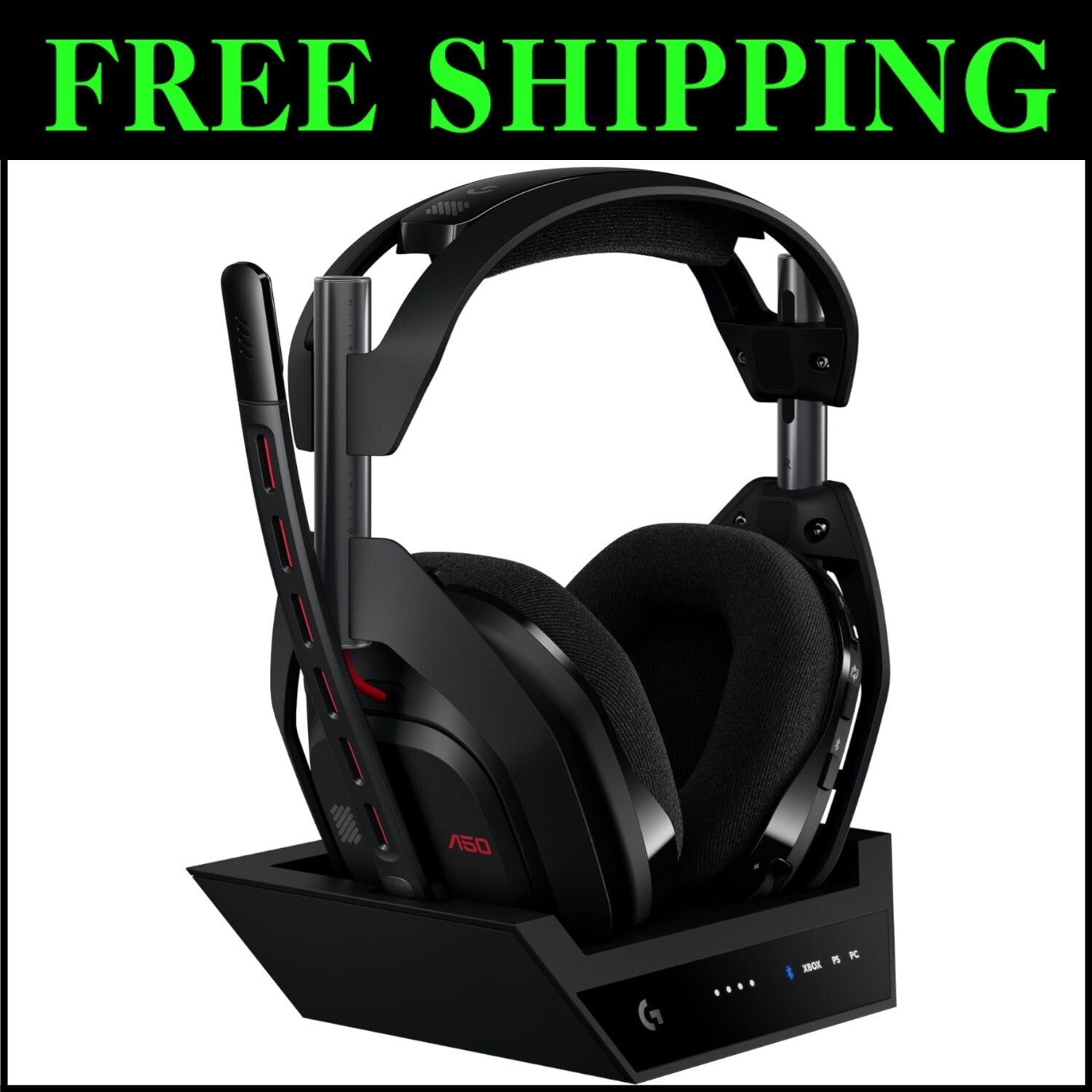Astro A50 Wireless Gaming Headset + Base Station: PRO-G Audio & 3-System Switch