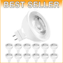 Load image into Gallery viewer, Bright White 5000K MR16 Dimmable LED Bulb 12-Pack - Eco-Friendly &amp; Long-Lasting