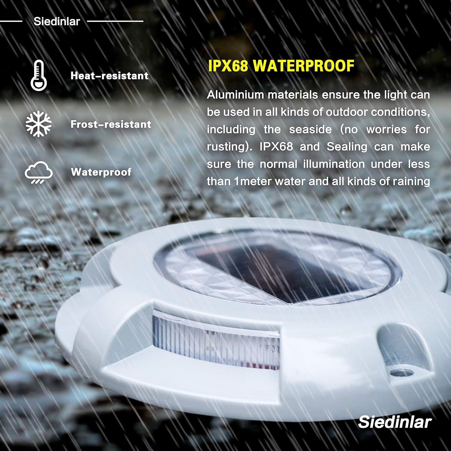 12 Pack Solar Deck Lights - Stylish Waterproof Oval LED Shine for Pathway Safety