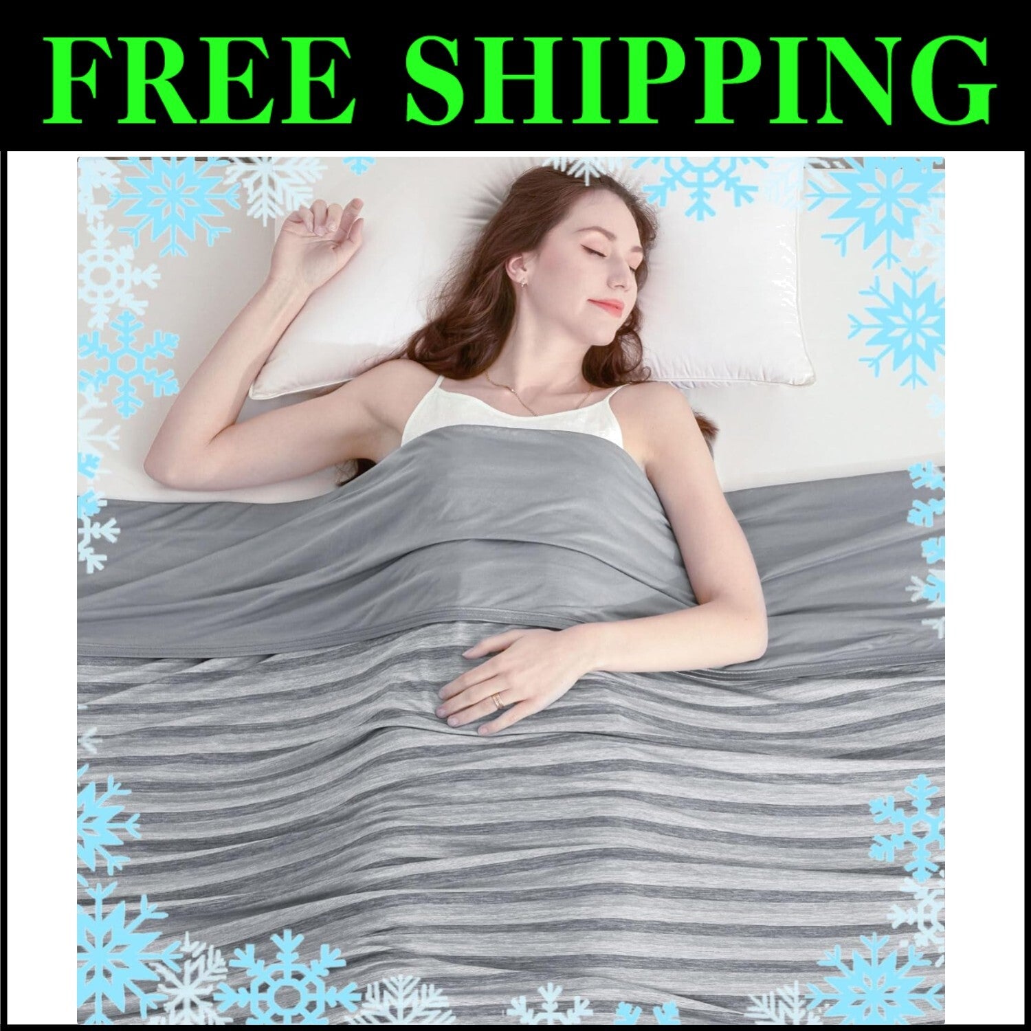 Lightweight 90"x90" Cooling Blanket for Night Sweats - Ideal for Summer Comfort